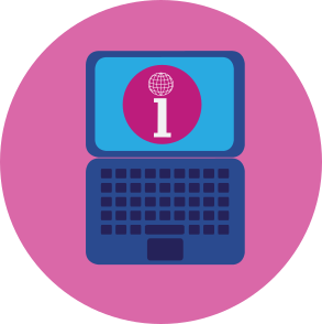 right-getting-information drawing of a laptop to illustrate "to right to getting information"