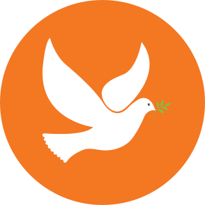 the right to be protected from war Drawing of as dove to illustrate "the right to be protected from war"